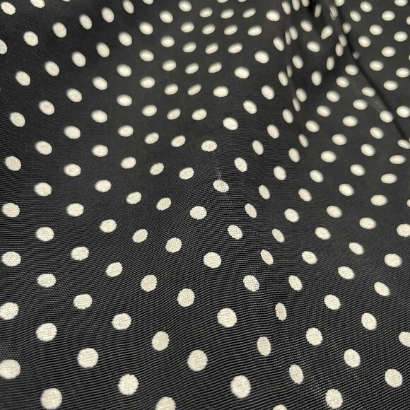 Vintage Oh Mamma Designs Womens Pants Size Medium Black With White Polka Dots - Picture 6 of 11